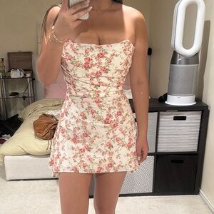 House of CB Jasmine Rose Print Dress